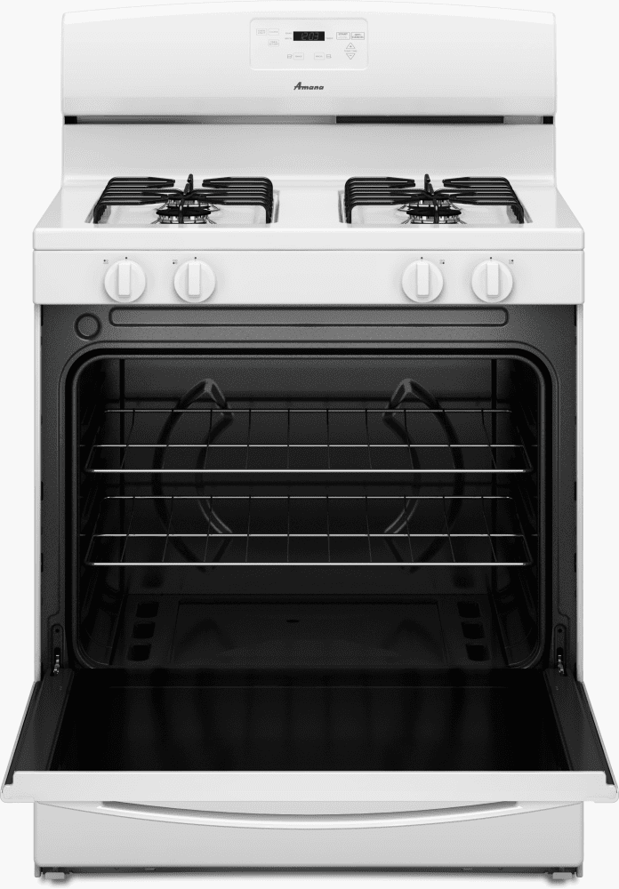 Amana 5.1 cu ft Gas Range in White