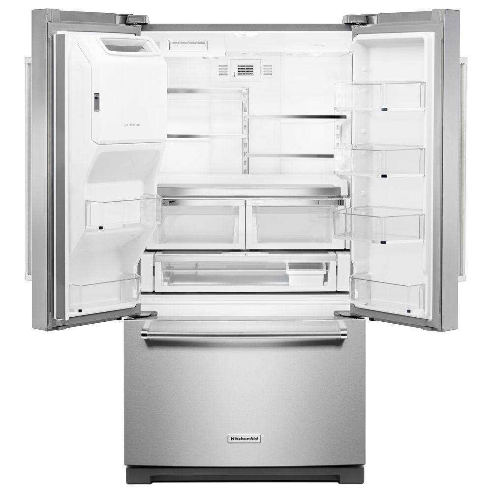 KitchenAid 27 cu ft 36" French Door Refrigerator in Stainless