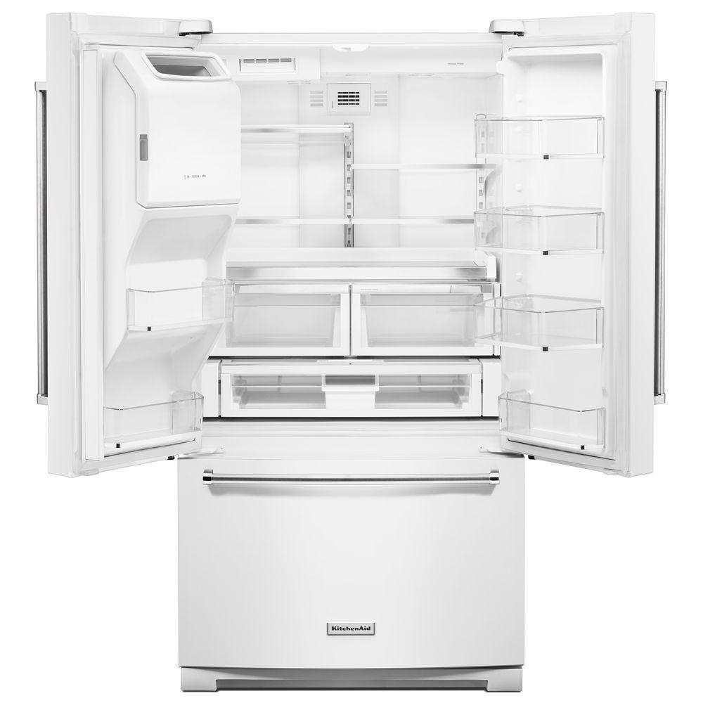 KitchenAid 27 cu ft 36" French Door Refrigerator in White
