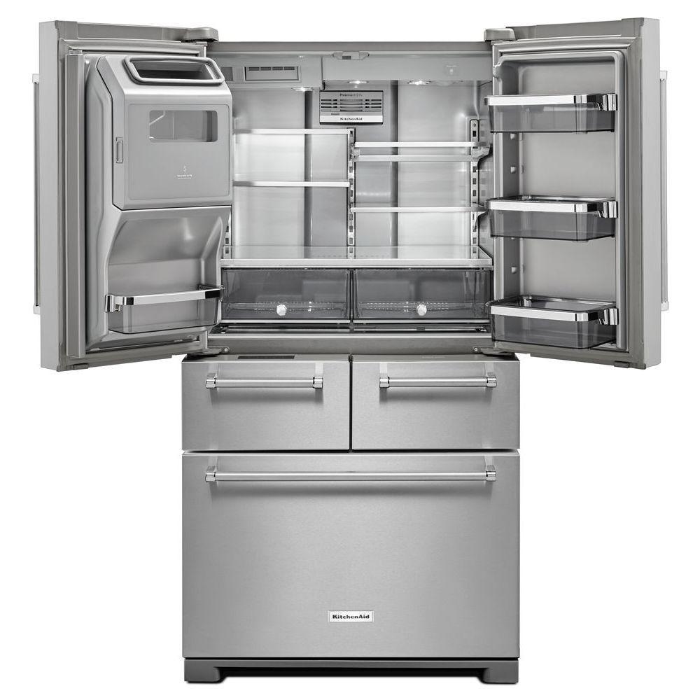 KitchenAid 25.8 cu ft 36" Freestanding Fridge in Stainless Steel
