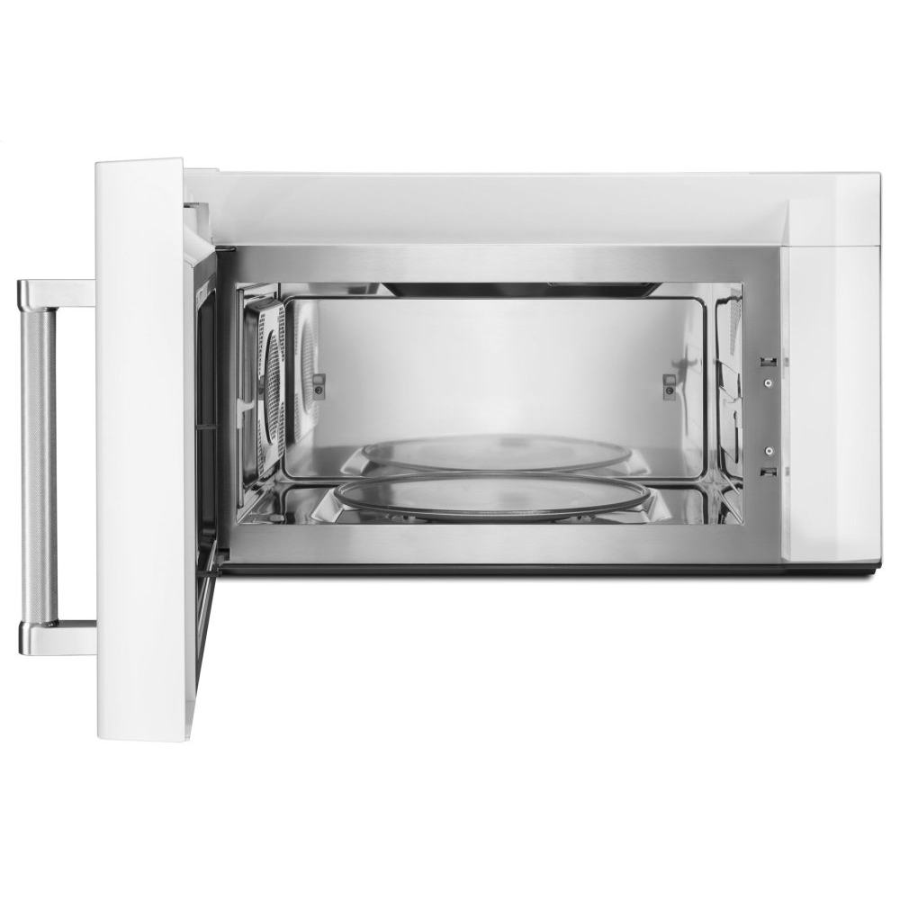 KitchenAid 1000W Convection Microwave Hood Combo in White