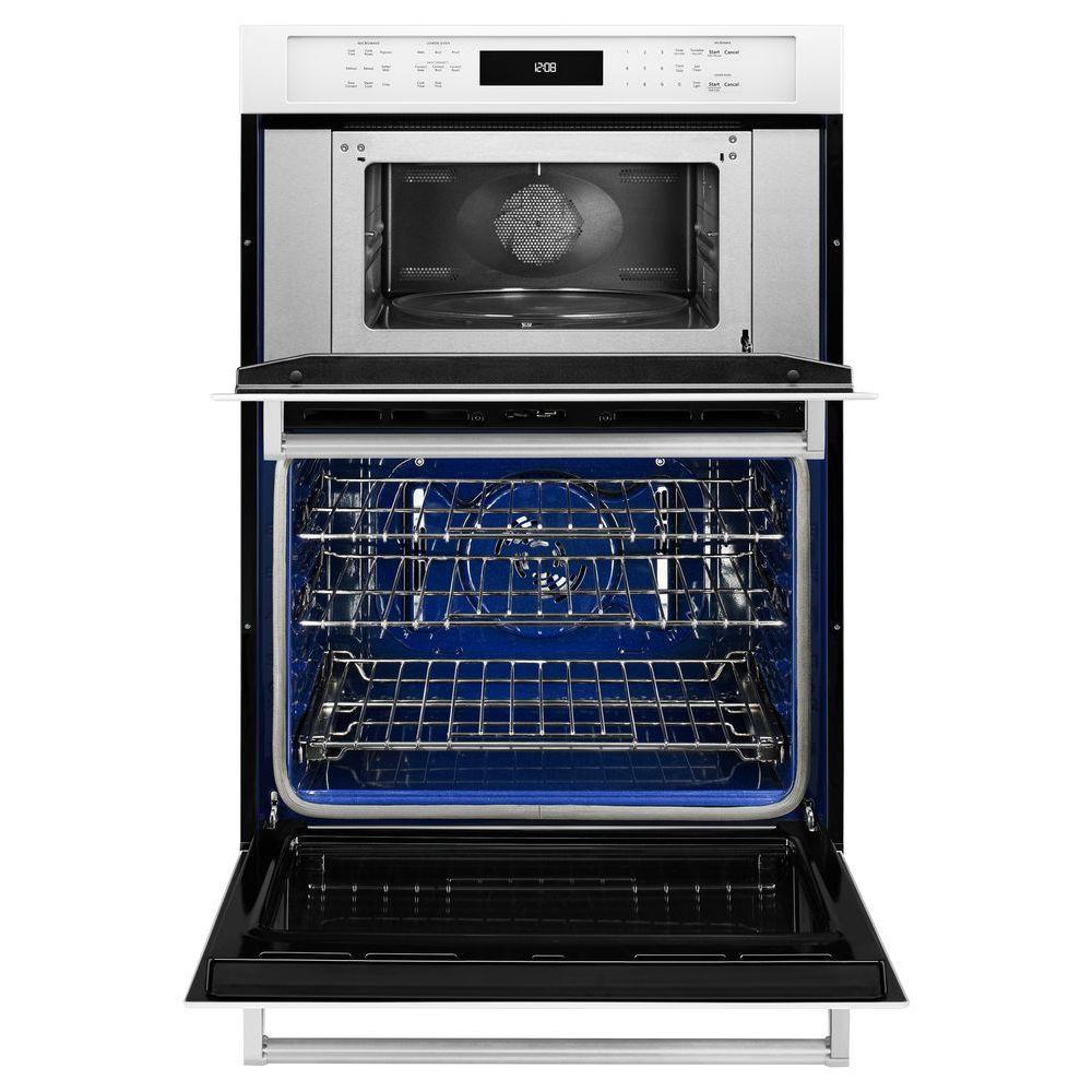 KitchenAid 30" Double Wall Oven w/Even-Heat Convection in White