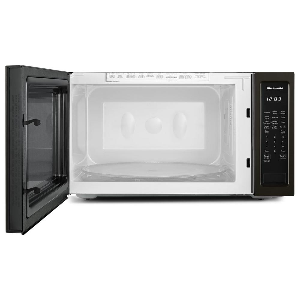 KitchenAid 24" Countertop Microwave in PrintShield Black Stainless