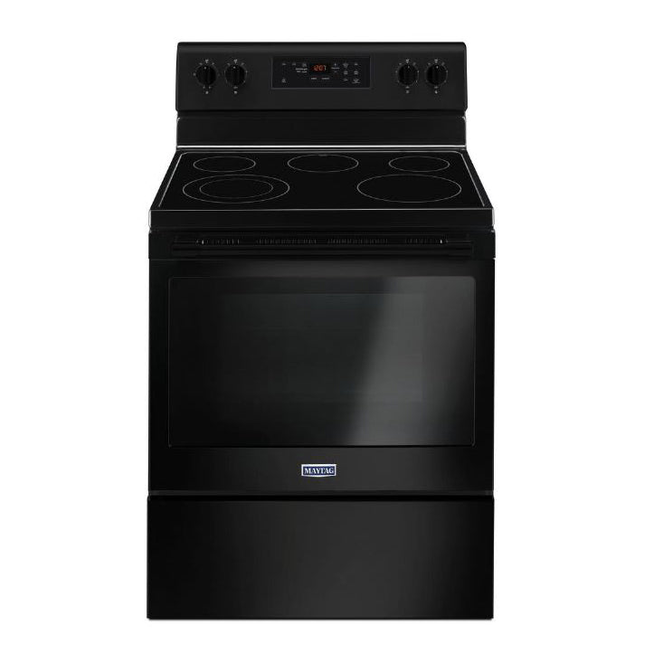 Maytag 30" Electric Range w/Shatterproof Cooktop in Black