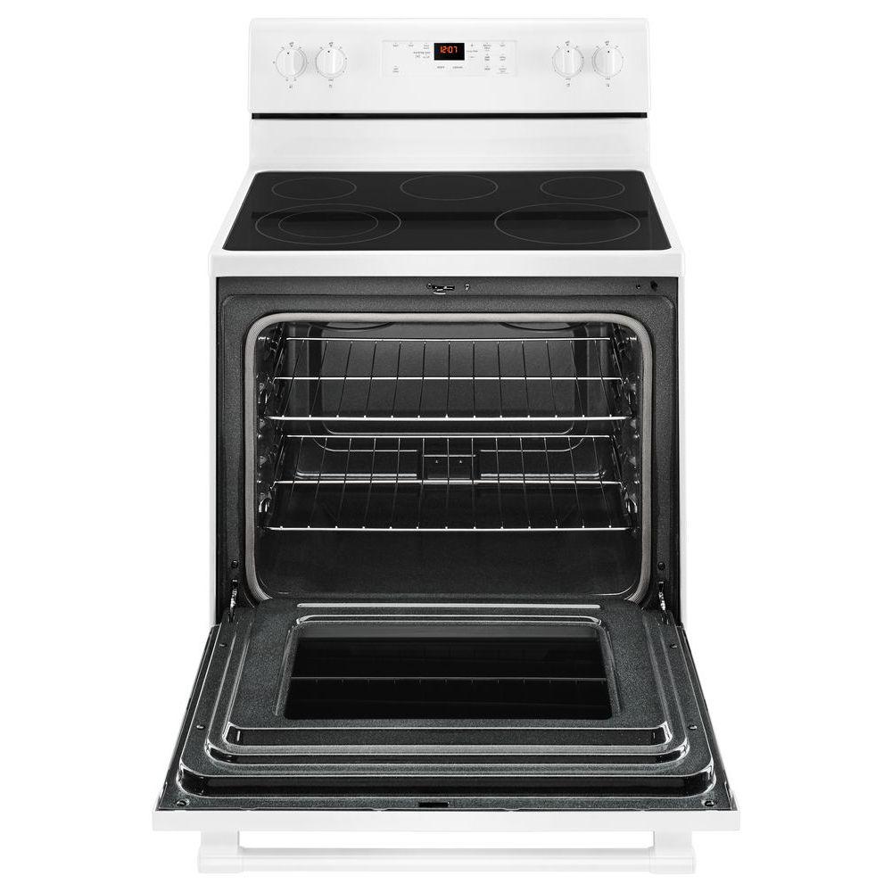Maytag 30" Electric Range w/Shatterproof Cooktop in White