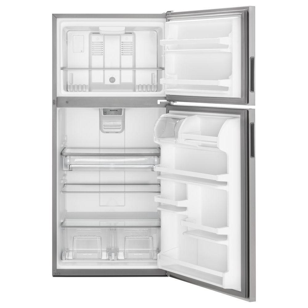 Maytag 30" Refrigerator w/Top Freezer in Mono Stainless