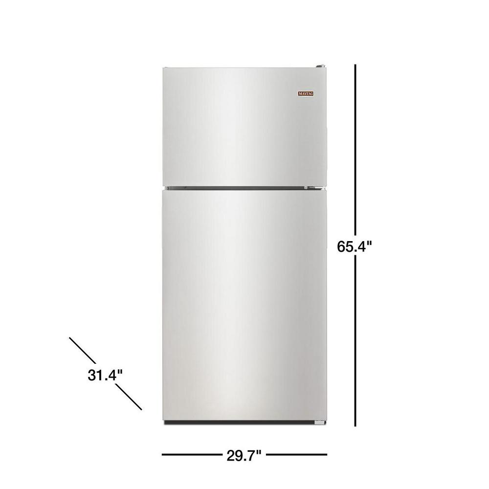Maytag 30" Refrigerator w/Top Freezer in Stainless Steel