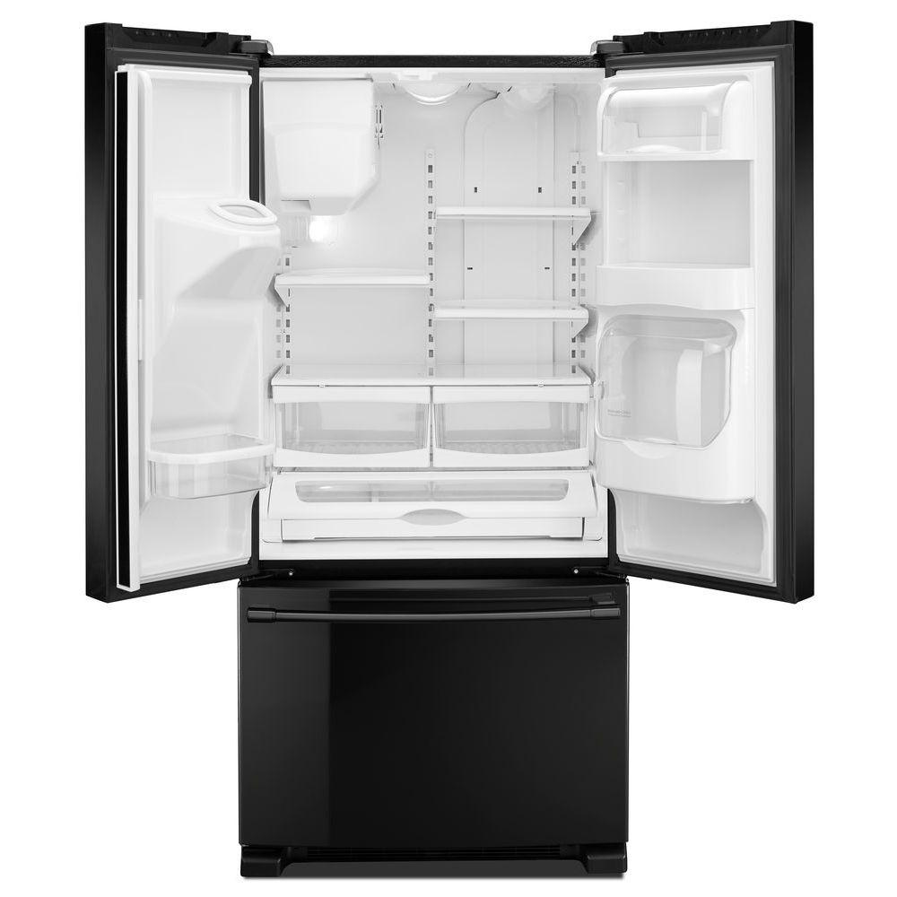 Maytag 33" 3 Door Refrigerator w/Beverage Chiller in Black