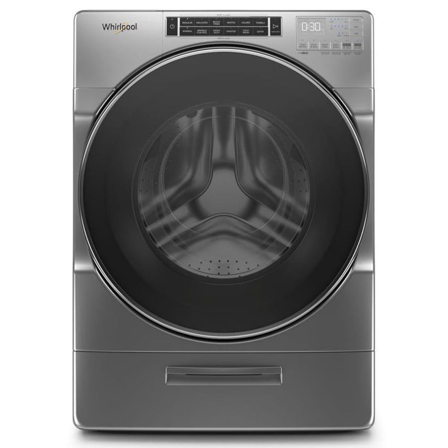Whirlpool 5.0 cu ft Front Load Washer w/Load & Go in Chrome