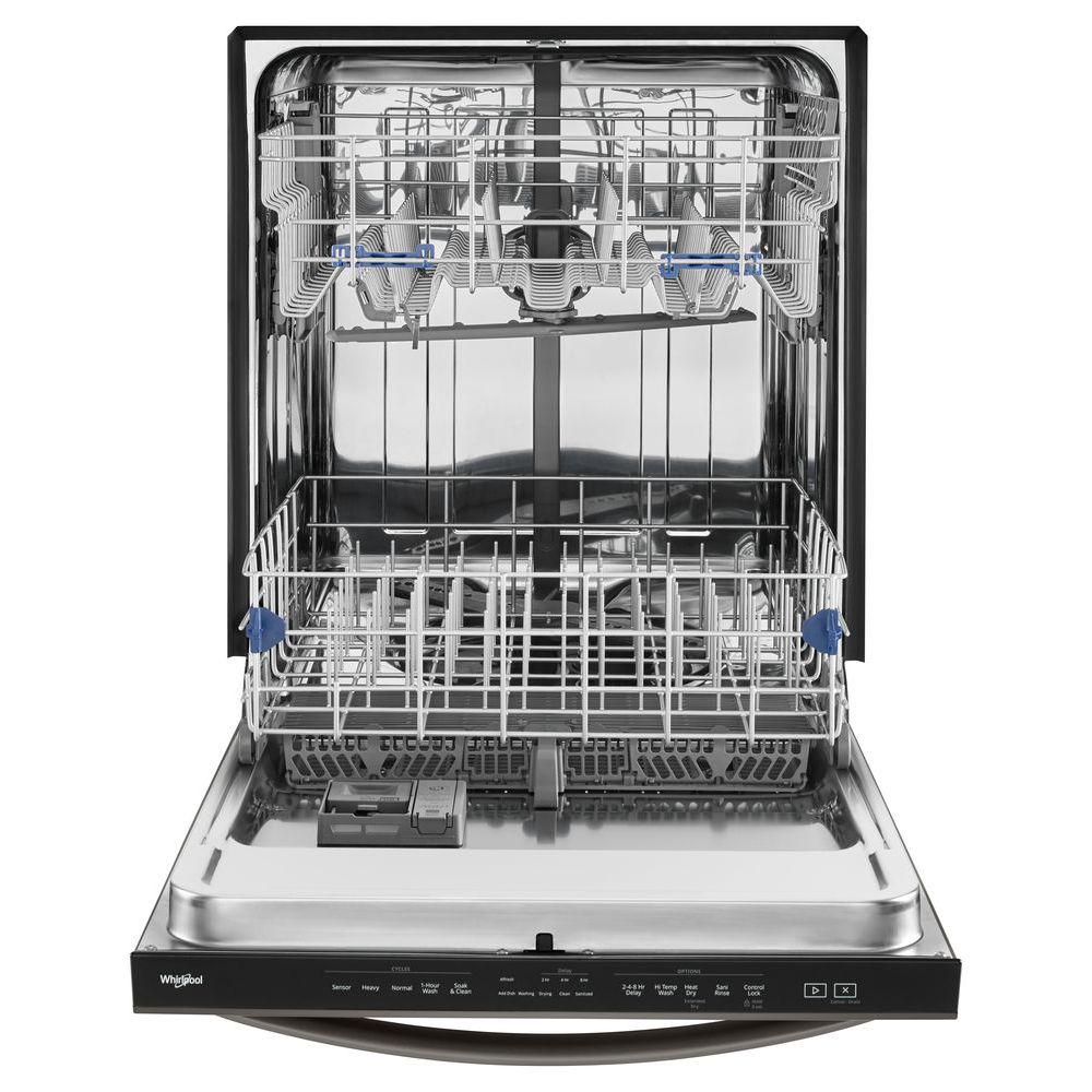 Whirlpool Dishwasher w/Total Coverage Spray in Black Stainless