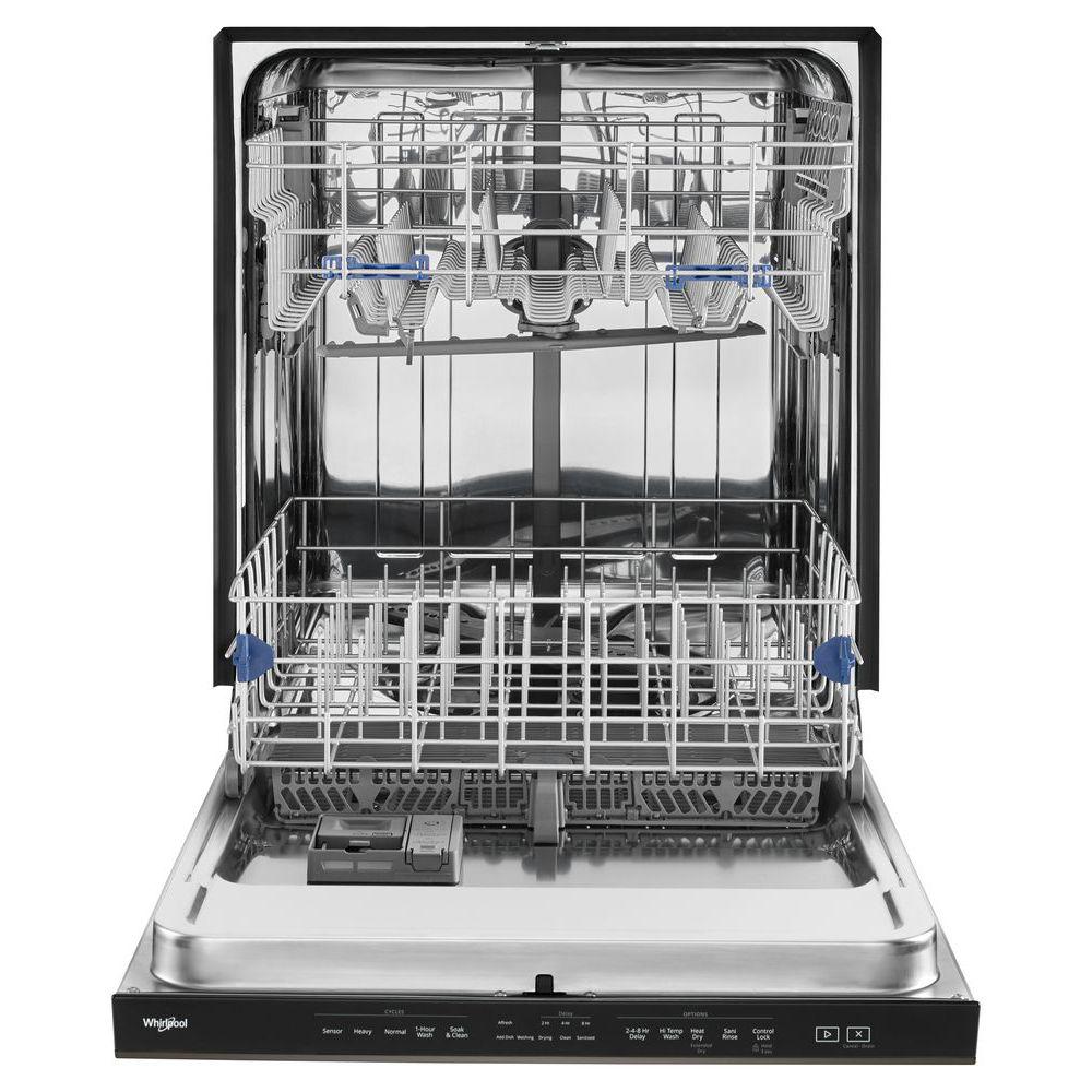 Whirlpool Dishwasher w/Pocket Handle in Black Stainless