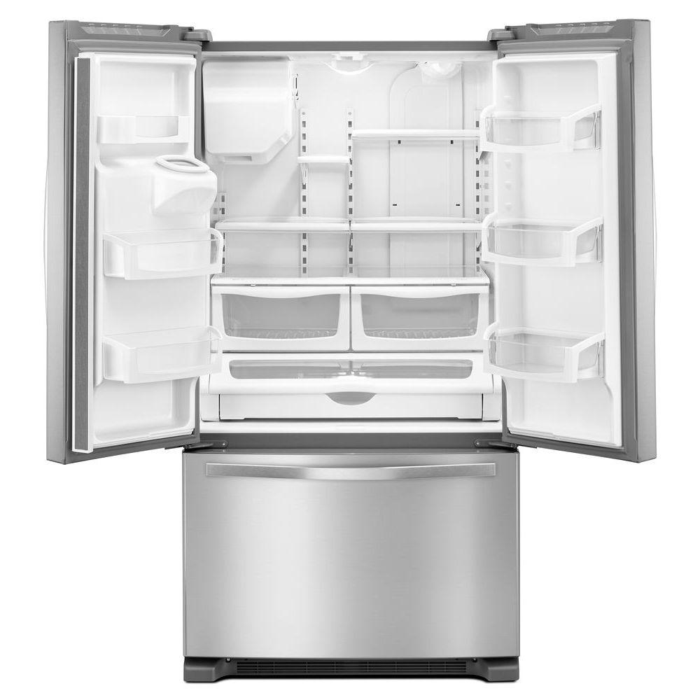 Whirlpool 36" Wide French Door Refrigerator in Stainless Steel
