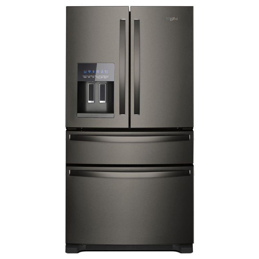 Whirlpool 36" Wide French Door Refrigerator in Black Stainless