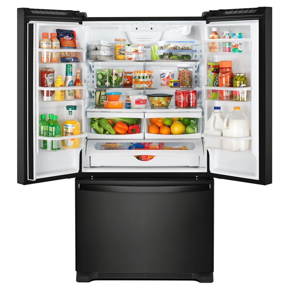 Whirlpool 36" Counter Depth French Door Refrigerator in Black