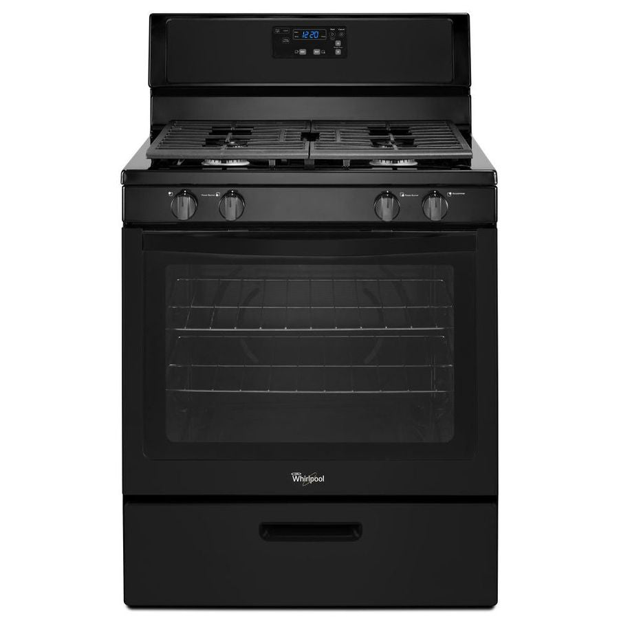 Whirlpool Gas Range w/Under-Oven Broiler in Black
