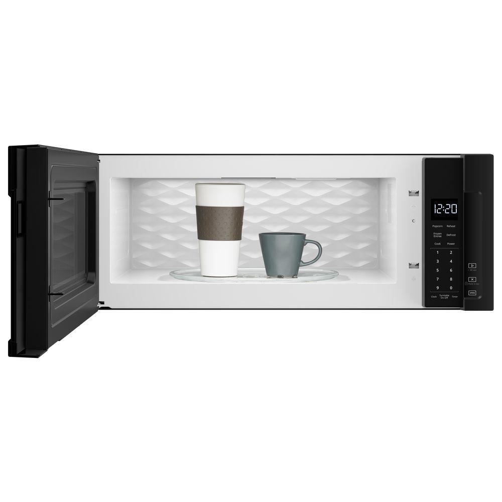 Whirlpool Low Profile Microwave Hood Combo in Black