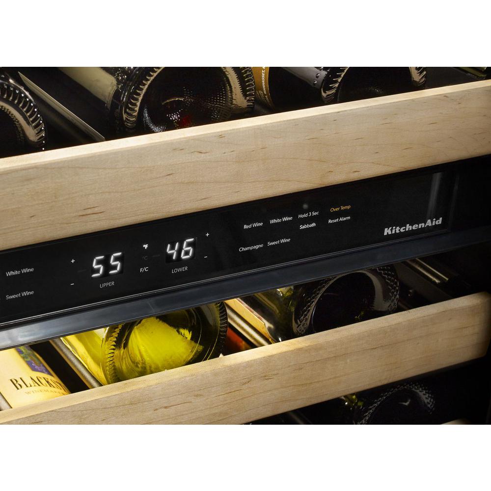 KitchenAid 24" Panel Ready Wine Cellar w/Glass Door