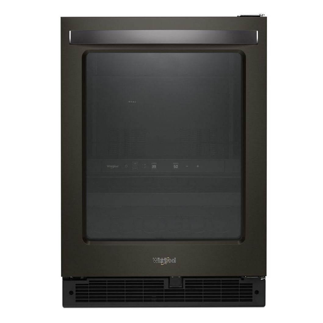Whirlpool 24" Undercounter Beverage Center in Black Stainless