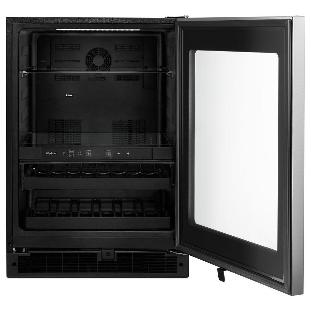 Whirlpool 24" Undercounter Beverage Center in Stainless Steel