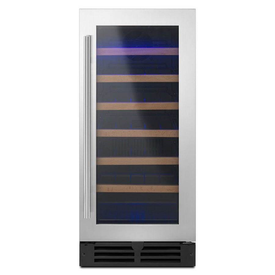 Whirlpool 15" Undercounter Wine Center in Black-on-Stainless