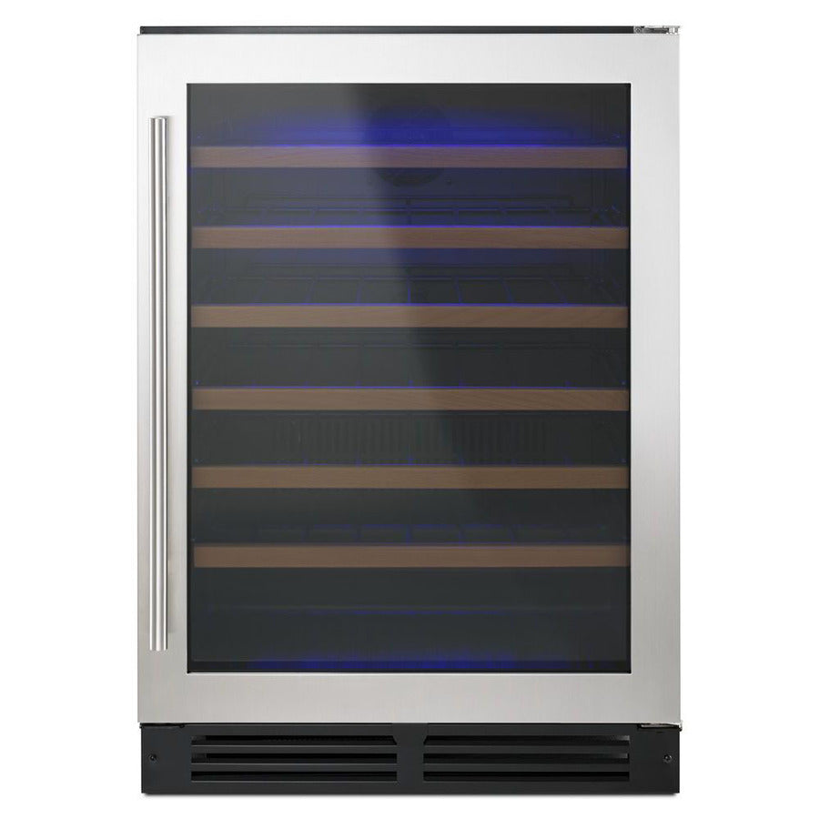 Whirlpool 24" Undercounter Wine Center in Black-on-Stainless