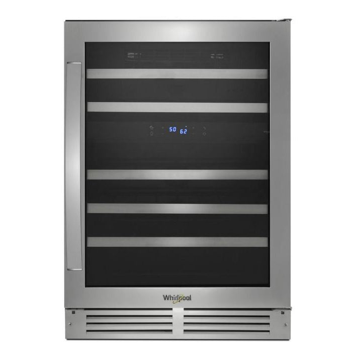 Whirlpool 24" Undercounter Wine Center in Stainless Steel