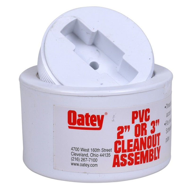 CLEANOUT 2-3" PVC SNAP-IN 43711 ALL PLASTIC ASSEMBLY