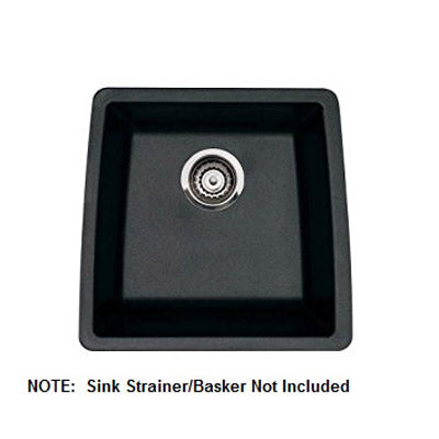 Performa 17-1/2x17x9" Single Bowl Bar Sink in Anthracite