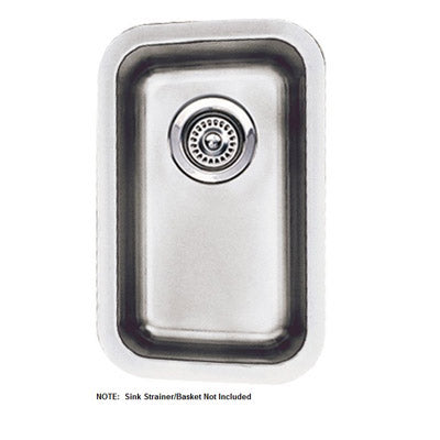 Performa 11x17-1/2x7" SS Single Bowl Left Hand Bar Sink