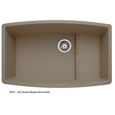 Performa Cascade 32x19-1/2x10" Super Single Sink in Truffle