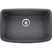 Valea 27x18x9-1/2" Single Bowl Kitchen Sink in Cinder