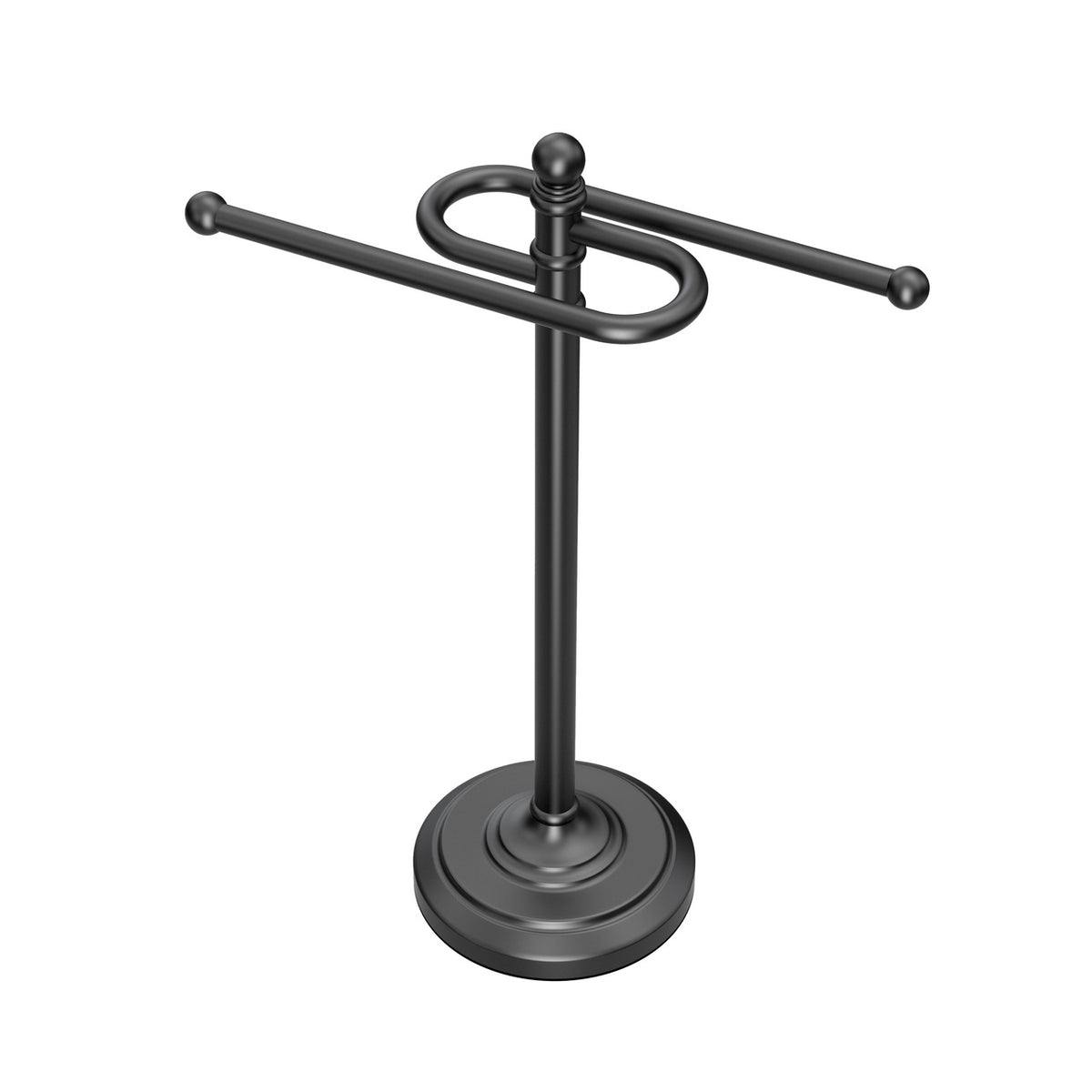 S-Style Countertop Towel Holder in Matte Black