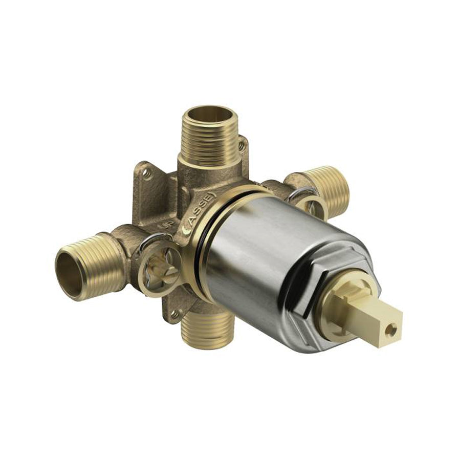 Cornerstone Pressure Balancing In-Wall Cycling Control Valve 1/2" IPS (Exterior)/CC (Interior) w/Stops & Volume Control for Tub & Shower
