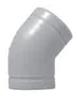 45° Elbow 2" Polypropylene Schedule 40 No-Hub Mechanical Joint Blueline