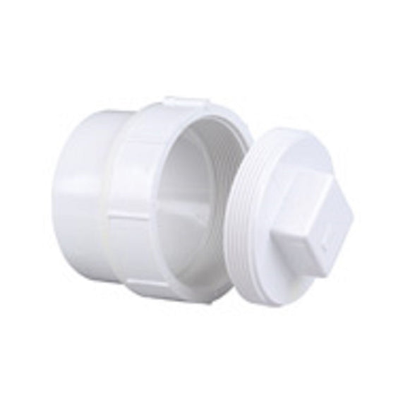 CLEANOUT ADAPTER 4 PVC-DWV 4816 SPGXCLEANOUT W/PLUG