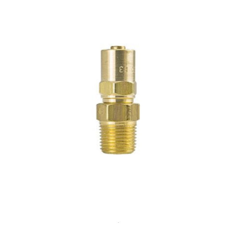 HOSE FTG 3/8 ID X 3/4 OD. 4D11 3/8 MPT END - REUSEABLE