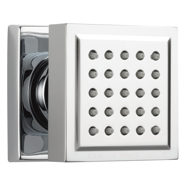 H2Okinetic Surface Mount Square Body Spray In Lumicoat Chrome