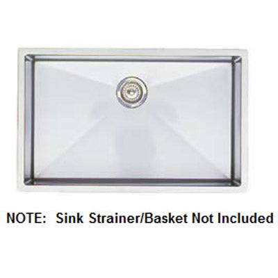 Precision R10 25x18x10" Stainless Steel Single Bowl Sink