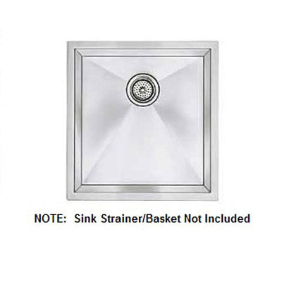 Precision 19x18x10" Stainless Steel Large Single Bowl Sink