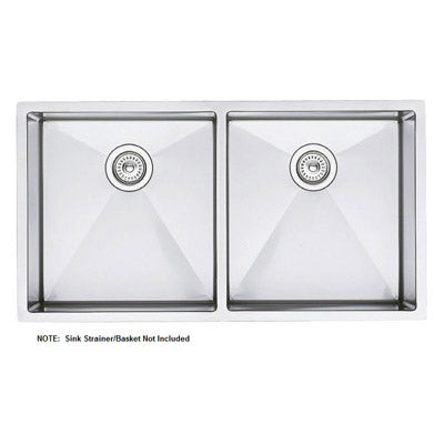 Precision R10 37x18x10" Stainless Steel Double Bowl Sink