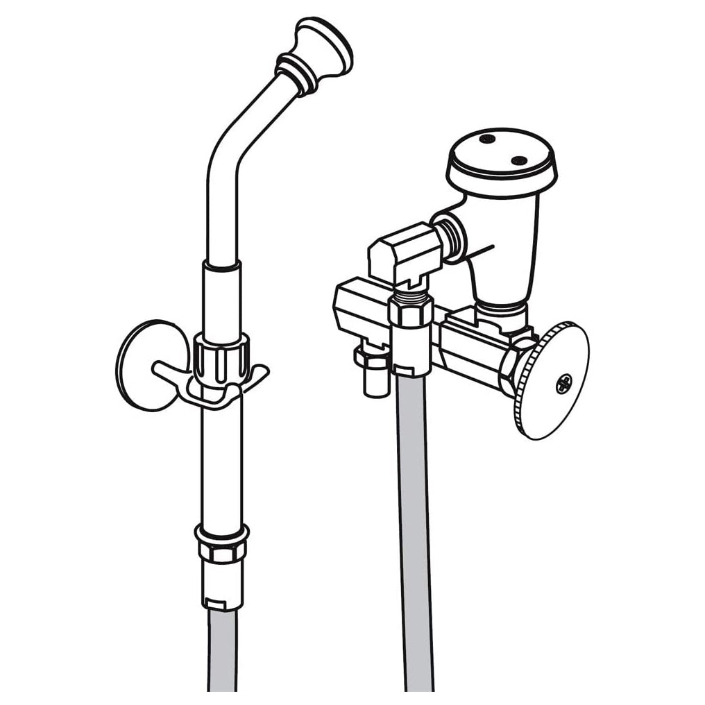 BEDPAN CLEANER 7582.167.002 PC W/VOL REG AND VAC BREAKER