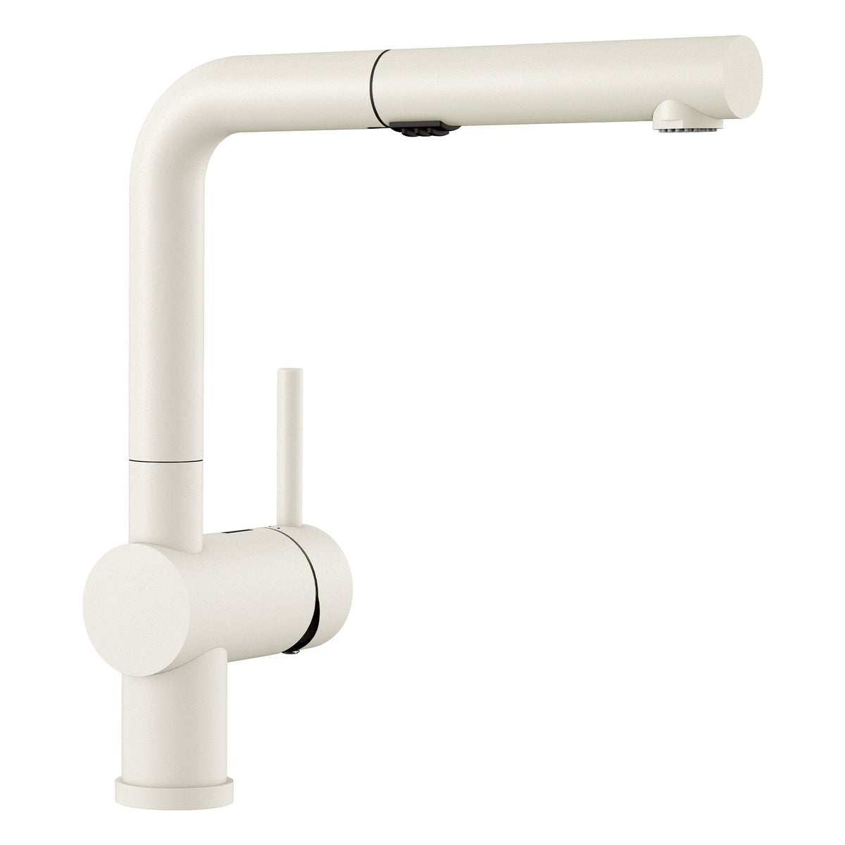 Linus Single Hole Pull Out Kitchen Faucet in White