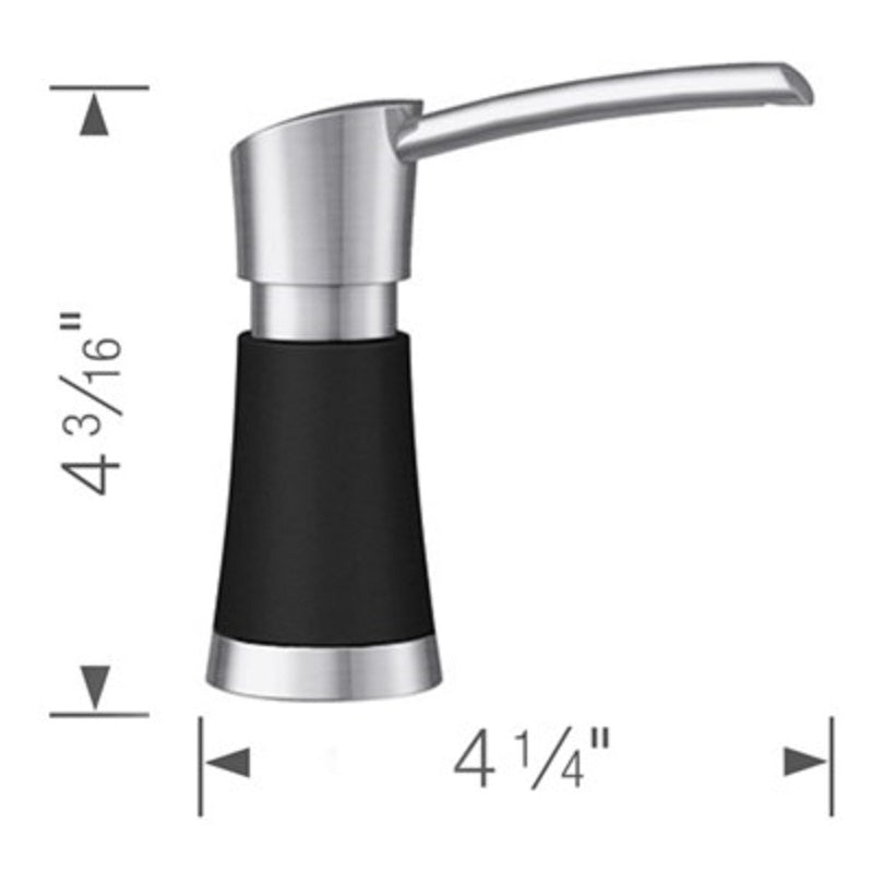 Artona Soap Dispenser in White/Stainless