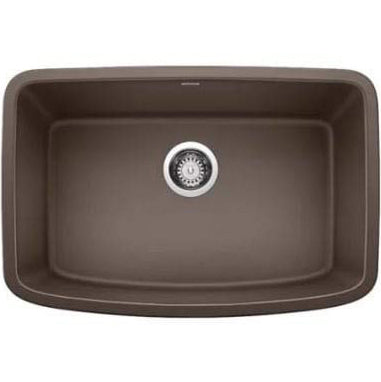 Valea 27x18x9-1/2" Single Bowl Kitchen Sink in Café Brown