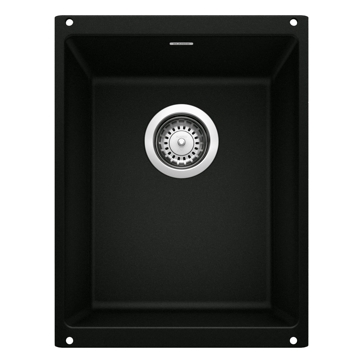 Precis 13-3/4x18x7-1/2" Medium Single Bowl Sink in Black