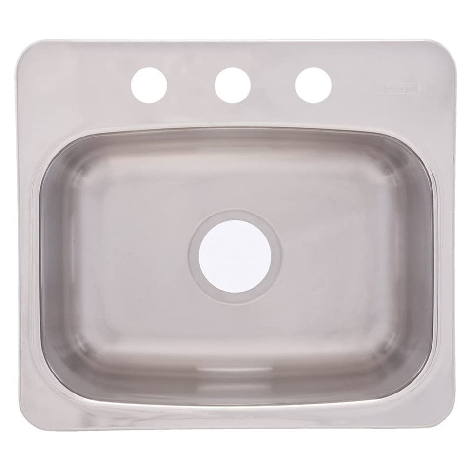 Axis 19-1/8x17x8" Stainless Steel Single Bowl Kitchen Sink