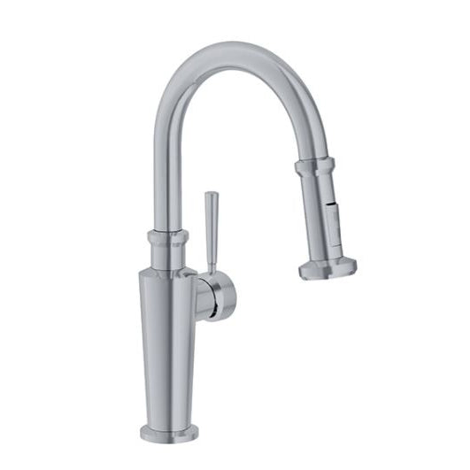 Absinthe Single Hole Pull Down Bar/Prep Faucet in Satin Nickel