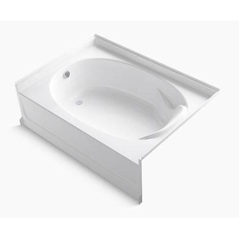 Ensemble 60x42x16" Vikrell AFD Bathtub w/Left Drain in White
