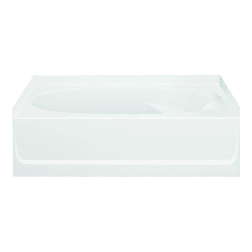 Ensemble 60x42x16" Vikrell Bathtub w/Left Drain in White