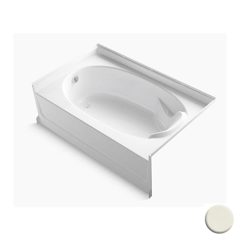 Ensemble 60x36x16" Vikrell Bathtub w/LH Drain Biscuit 3-PK